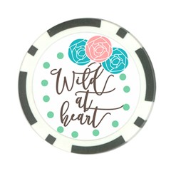 Wild At Heart Flowers Poker Chip Card Guards by CraftyLittleNodes