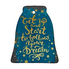 Let Up And Start(gold)2 Bell Ornament by walala