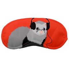 Funny Music Lover Ferret Sleeping Masks by CreaturesStore