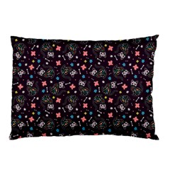 Dia De Los Gatos Pillow Case (two Sides) by Ellador