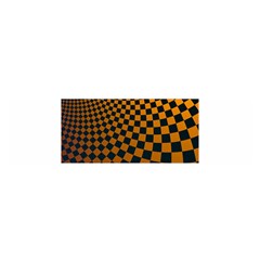 Abstract Square Checkers  Satin Scarf (oblong) by OZMedia