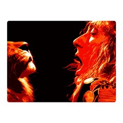 Robert And The Lion Double Sided Flano Blanket (mini)  by SaraThePixelPixie