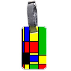 Mondrian Luggage Tag (two Sides) by Siebenhuehner