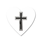 Christian cross Magnet (Heart) Front