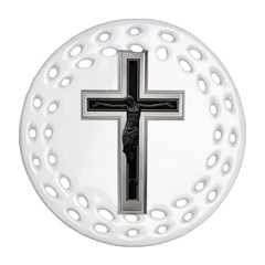 Christian Cross Ornament (round Filigree) by igorsin