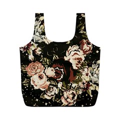 Dark Roses Full Print Recycle Bags (m)  by LovelyDesigns4U