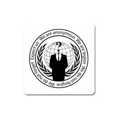 Anonymous Seal  Square Magnet by igorsin