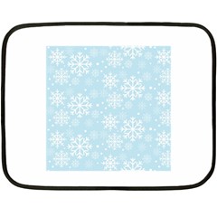 Frosty Double Sided Fleece Blanket (mini)  by Kathrinlegg