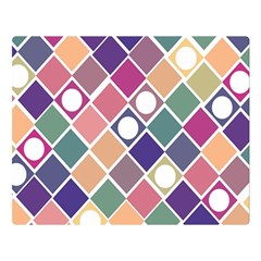 Dots And Squares Double Sided Flano Blanket (large)  by Kathrinlegg