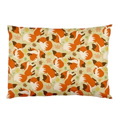 Curious Maple Fox Pillow Case (two Sides) by Ellador