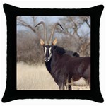 Sable Throw Pillow Case (Black)