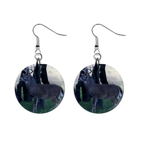 Texas Whitetail 1  Button Earrings from Picture Your Life Front