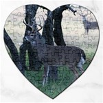 Texas Whitetail Jigsaw Puzzle (Heart)