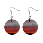 Canadian Red Sky 1  Button Earrings