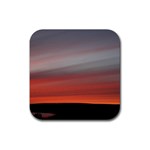 Canadian Red Sky Rubber Coaster (Square)