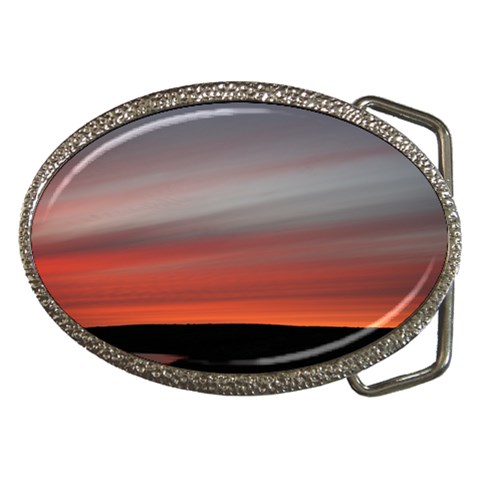 Canadian Red Sky Belt Buckle from Picture Your Life Front