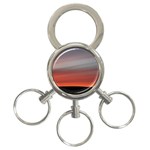 Canadian Red Sky 3-Ring Key Chain