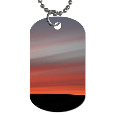 Canadian Red Sky Dog Tag (One Side) from Picture Your Life Front