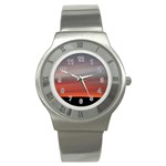 Canadian Red Sky Stainless Steel Watch