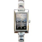 Canadian Blue Sky Rectangular Italian Charm Watch