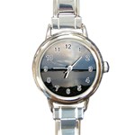 Canadian Blue Sky Round Italian Charm Watch