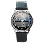 Canadian Blue Sky Round Metal Watch