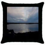 Canadian Blue Sky Throw Pillow Case (Black)