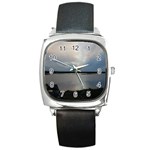 Canadian Blue Sky Square Metal Watch