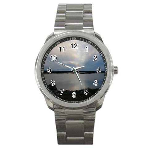 Canadian Blue Sky Sport Metal Watch from Picture Your Life Front