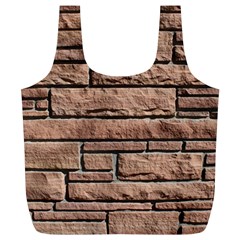 Sandstone Brick Full Print Recycle Bags (l)  by trendistuff