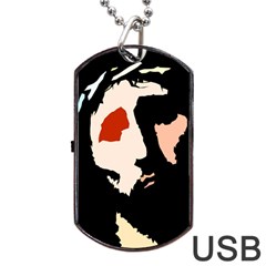 Christ Dog Tag Usb Flash (one Side) by Valeryt