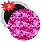 CAMO PINK 3  Magnets (10 pack)  Front