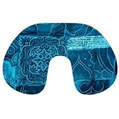 Blue Patchwork Travel Neck Pillows by trendistuff