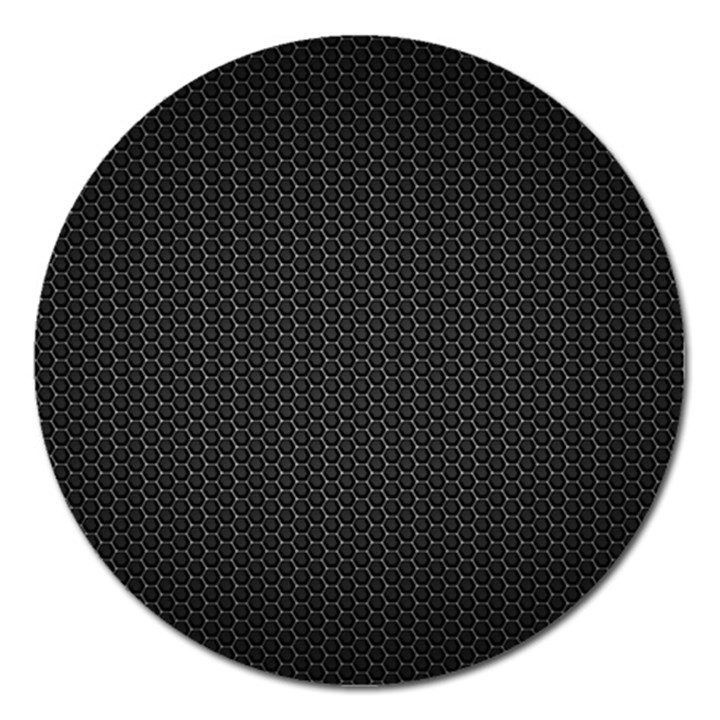 BLACK HONEYCOMB Magnet 5  (Round)