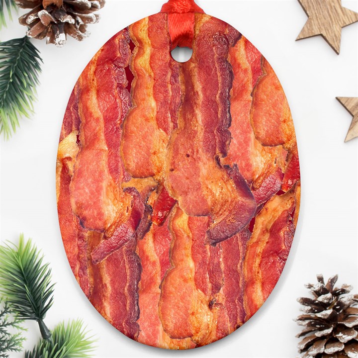 BACON Oval Ornament (Two Sides)