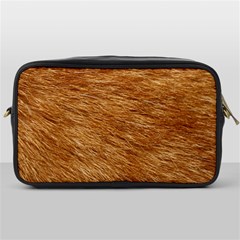 Light Brown Fur Toiletries Bags by trendistuff