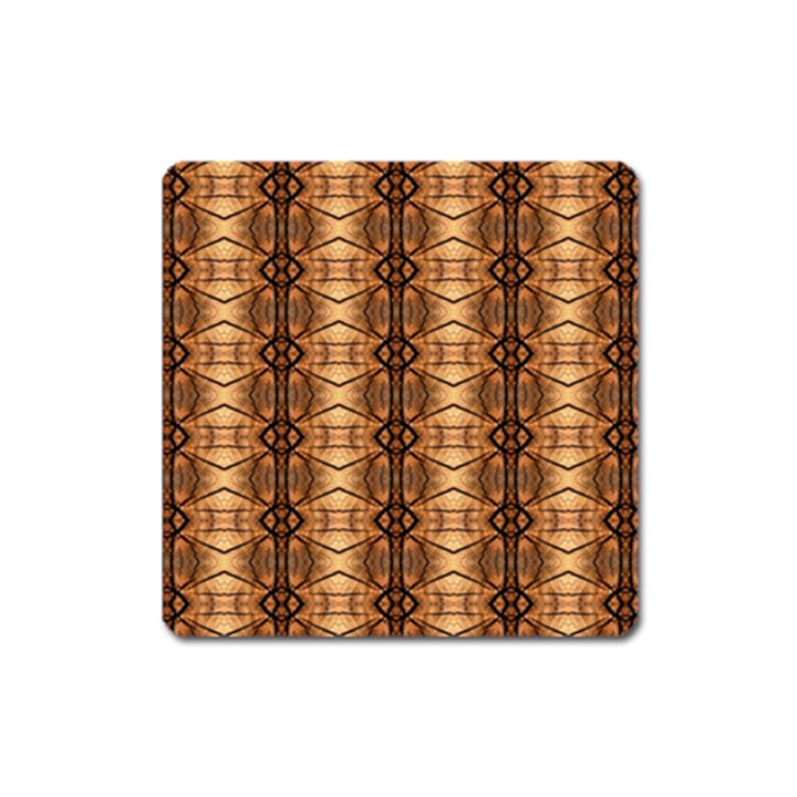 Faux Animal Print Pattern Square Magnet