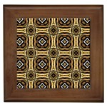 Faux Animal Print Pattern Framed Tiles Front