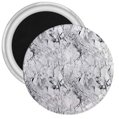 White Marble 3  Magnets by ArgosPhotography