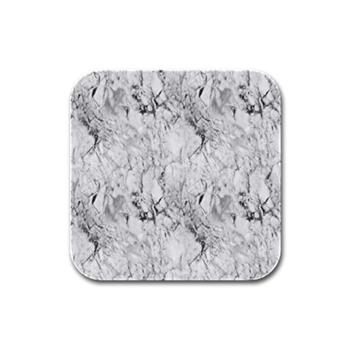 White Marble Rubber Square Coaster (4 pack) 