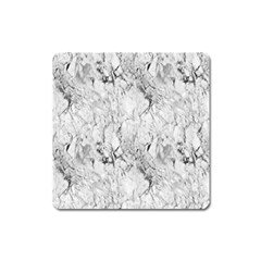 White Marble Square Magnet by ArgosPhotography