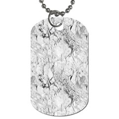 White Marble Dog Tag (two Sides) by ArgosPhotography