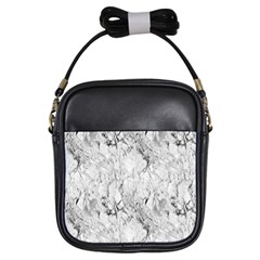 White Marble Girls Sling Bags by ArgosPhotography