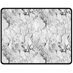 White Marble Fleece Blanket (medium)  by ArgosPhotography