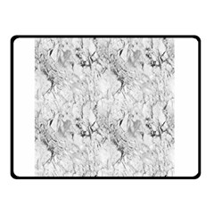 White Marble Double Sided Fleece Blanket (small)  by ArgosPhotography