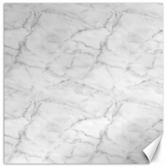 White Marble 2 Canvas 12  X 12   by ArgosPhotography