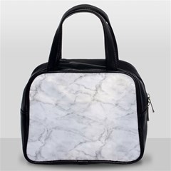 White Marble 2 Classic Handbags (2 Sides) by ArgosPhotography