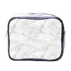 White Marble 2 Mini Toiletries Bags by ArgosPhotography