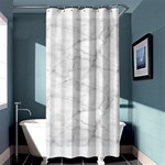 White Marble 2 Shower Curtain 36  x 72  (Stall)  Curtain(36 X72 ) - 33.26 x66.24  Curtain(36 X72 )