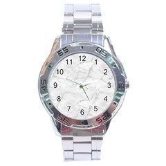 White Marble 2 Stainless Steel Men s Watch by ArgosPhotography